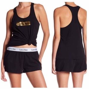 NWT PJ 'Set' Calvin Klein Tank Shorts
